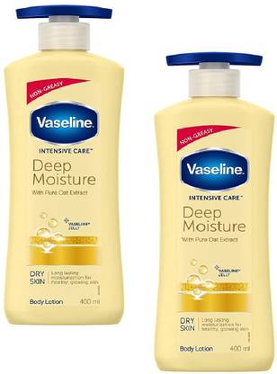 Vaseline DEEP MOISTURE BODY LOTION 400 ML, PACK OF 2