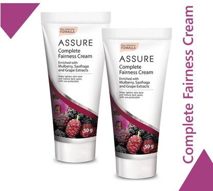 ASSURE Complete Fairness Cream (Enriched with Mulberry, and Grape extracts)