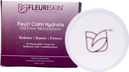 fleuriskin Fleuri Calm Hydrate Oil Free Moisturizer Niacinamide GreenTea Hyaluronic