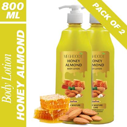 MEGHDOOT Honey Almond Body Lotion for Soft & Nourished Skin – Deep Moisturizing