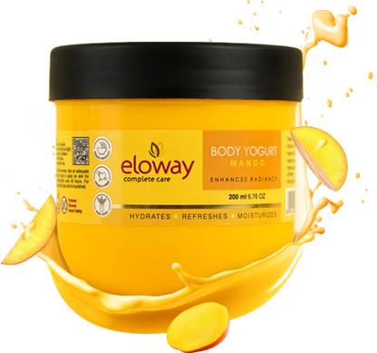 Eloway Mango Body Yogurt with 48-Hour Moisturisation | Brightens, Hydrates & Plumps