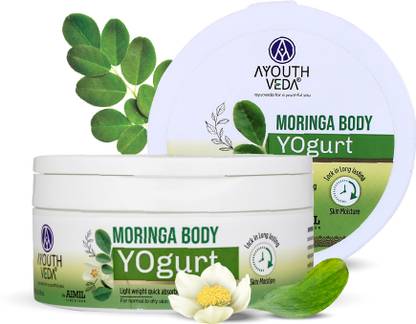 Ayouthveda Moringa Body Yogurt | Instant & Deep Hydrating Moisturizer For Daily use