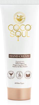 Coco Soul Hand Cream with Coconut & Ayurveda Silicones Mineral Oil Paraben & Sulphate Free