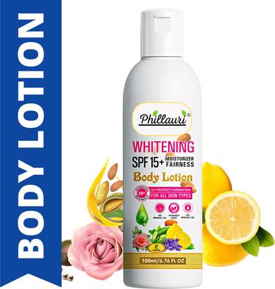 Phillauri Body Lotion for Very Dry Skin, Nourishing Body Milk with Almond Oil & Vitamin E
