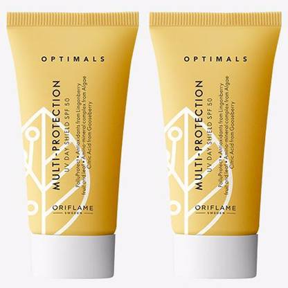 Oriflame OPTIMALS Multi-Protection UV Day Shield SPF 50 30 ml (pack of 2)