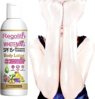 Regolith Body Lotion Even Tone Natural Glow and UV Protect For Smooth Screen