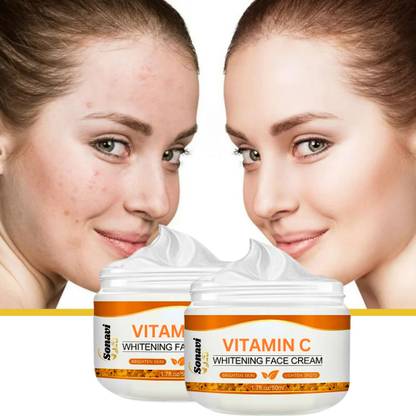 Sonavi Vitamin C Night Cream for Brightening & Anti - Aging for Men & Women