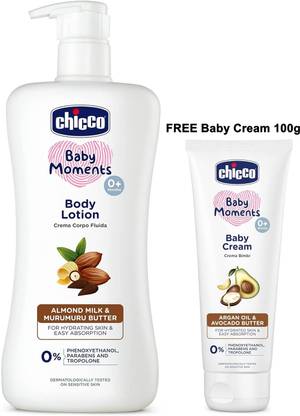 Chicco Baby Moments Body Lotionnd Baby Cream 100 Gm (Combo)