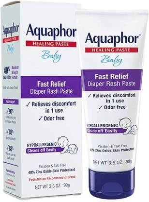 Aquaphor Baby Diaper Rash Cream, USA-Made Fast Relief for Diaper Rash (Imported)
