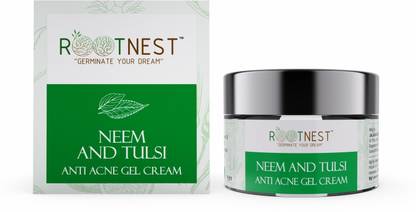 ROOTNEST Neem And Tulsi Anti Acne Gel Cream