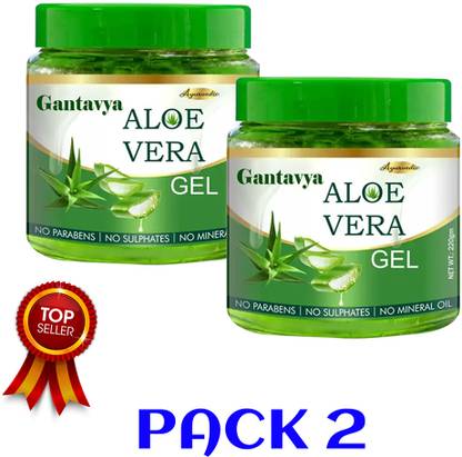 Gantavya Aloe Vera Gel for Nourishing & Moisturizing Face with Vitamin E Men & Women