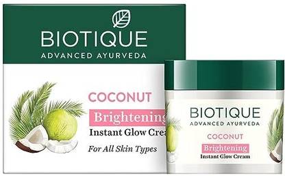BIOTIQUE Coconut Brightening Instant Glow Cream|