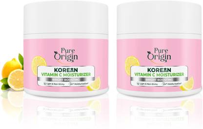 Pure Origin Korean Vitamin C Moisturizer| 24-Hour Moisturization (Pack of 2*100 gm)-