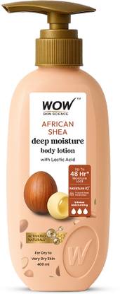 WOW SKIN SCIENCE Shea Butter With Lactic Acid Body Lotion