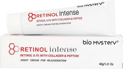 Bio Mystery Retinol Intense Night Cream 0.1 %–Anti-Aging Vitamin A Face Moisturizer
