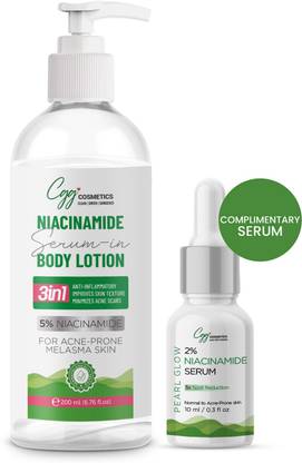 CGG Cosmetics 5% Niacinamide Serum in Body Lotion & Free 10ml Sample Of 2% Niacinamide Serum