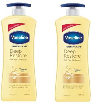 Vaseline Intensive Care Deep Restore body lotion 400ml X2