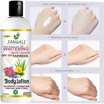 Pure Jangali Organics Whitening Body Lotion Fairness Cream For Face, Hand & Body (100 ml)