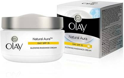 OLAY Natural Aura Day SPF 15 Glowing Fairness facecream 50g Each