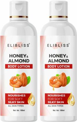 ELIBLISS Luxurious Honey & Almond Body Lotion for Silky Smooth Skin and Skin Repair