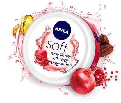 NIVEA Soft Light Moisturizer Peppy Pomegranate 200ml