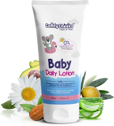 Comfy Cheeks Baby Daily Lotion Aloe Vera And Avocado Oil Extract Helps Fighting Baby Rashes