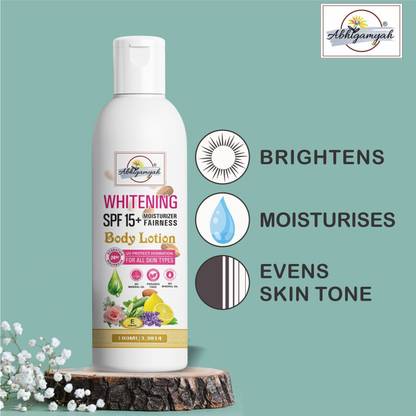 ABHIGAMYAH Whitening body lotionon SPF15+ Skin Lighten & brightening cream [100 ml][Pack 1]