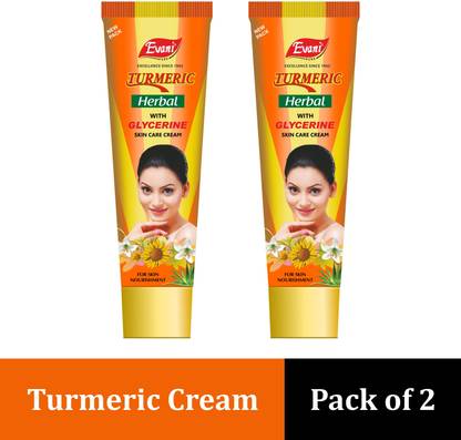 VETONI Women natural Turmeric cream - for Acne, Blemished Shield(pack of 2) 60 g