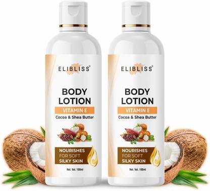 ELIBLISS Peach Milk Moisturiser Body Lotion Pack of 2