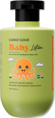 CuddleCloud Baby Lotion with Shea Butter & Vitamin E – 24HR Moisture, Hypoallergenic, pH 5.5