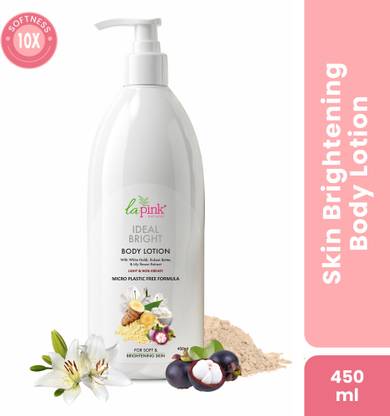La Pink Ideal Bright Body Lotion White Lilly Flower & Kokum Butter for Women & Men