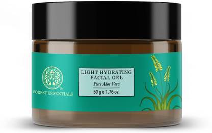 Forest Essentials Light Hydrating Facial Gel Pure Aloe Vera Natural Face Moisturizer