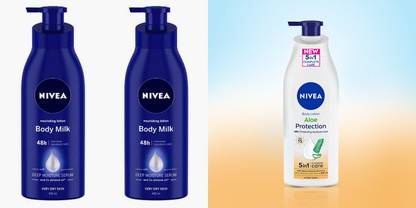NIVEA Lotion Body With Deep Moisture Serum_Body Lotion, Aloe Protection Spf 15