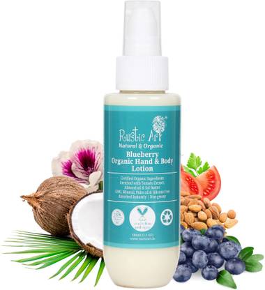 RUSTIC ART Blueberry Organic Hand and Body Lotion