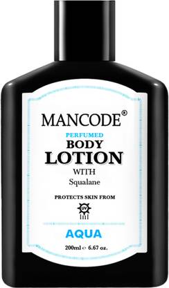 MANCODE Aqua Perfumed Body Lotion with Squalane for Protects Skin From UV