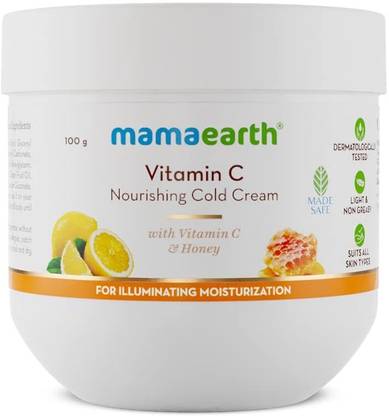 Mamaearth Vitamin C Nourishing Cold Cream for Face & Body with Vitamin C & Honey