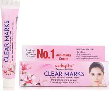 Vedastha Clear Marks Anti Acne And Anti Pimple Cream For Men & Women Pack of-4