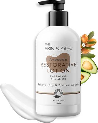 The Skin Story Avocado Restorative Lotion For Dry Dull Skin, Winter Care, Deeply Moisturizes