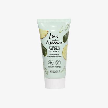 Oriflame Sweden Love Nature Hydrating Face Cream with Organic Aloe Vera & Pineapple