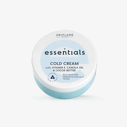 Oriflame Sweden Essentials Cold Cream with Vitamin E, Canola Oil & Cocoa Butter