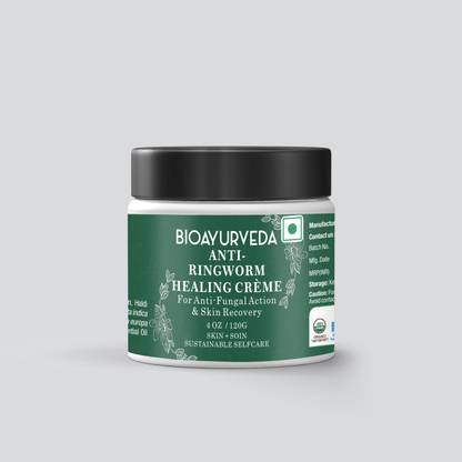 BIOAYURVEDA Anti-Ringworm Healing Cream for Anti-Fungal Action and Skin Recovery (Pack of 1)