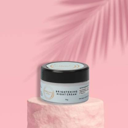 Muddy Water Cosmetics Brightening Night Cream Mini | Niacinamide & Alpha Arbutin | Radiant, Even Skin