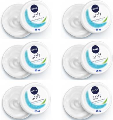 NIVEA Soft Light Moisturizing Cream - 25ml (Pack of 6)
