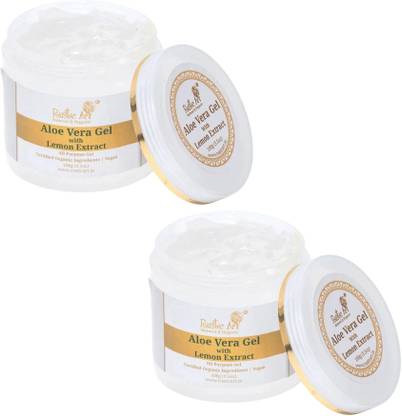 RUSTIC ART Aloe Vera Gel All Purpose, Moisturizer, Astringent ( set of 2)