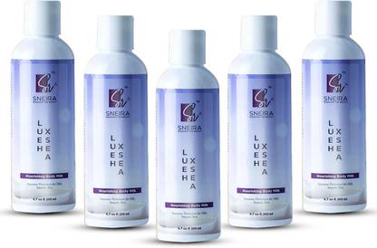 SNEIRA LUXESHEA nourishing body milk 200ml (PACK OF 5) Body Lotion
