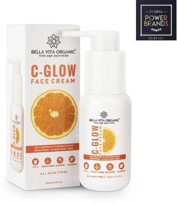 BELLAVITA C-Glow Face Cream |Vitamin C & E |Brightens , Nourishes & Protects | 50g
