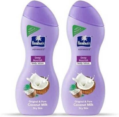 Parachute Advansed Deep Nourish Body Lotion With Pure Coconut Milk Pack of 2 * 250 ML