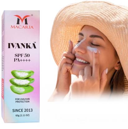 MACARIA Sunscreen - SPF 50 PA++++ Ivanka Spf 50 PA++++ Cream Summer Sunscreen