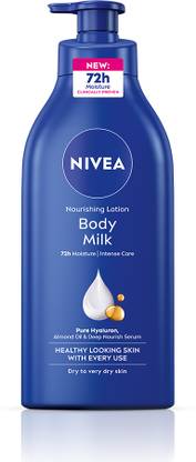 NIVEA Body Milk, Big Moisturizer Lotion, Deep Moisture Serum, Almond Oil & Vitamin E