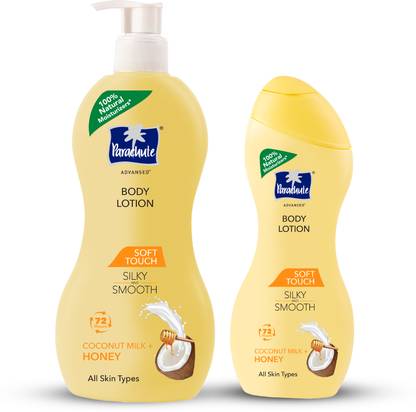 Parachute Advansed Soft Touch Body Lotion for Women & Men, 100% Natural, 72h Moisturisation